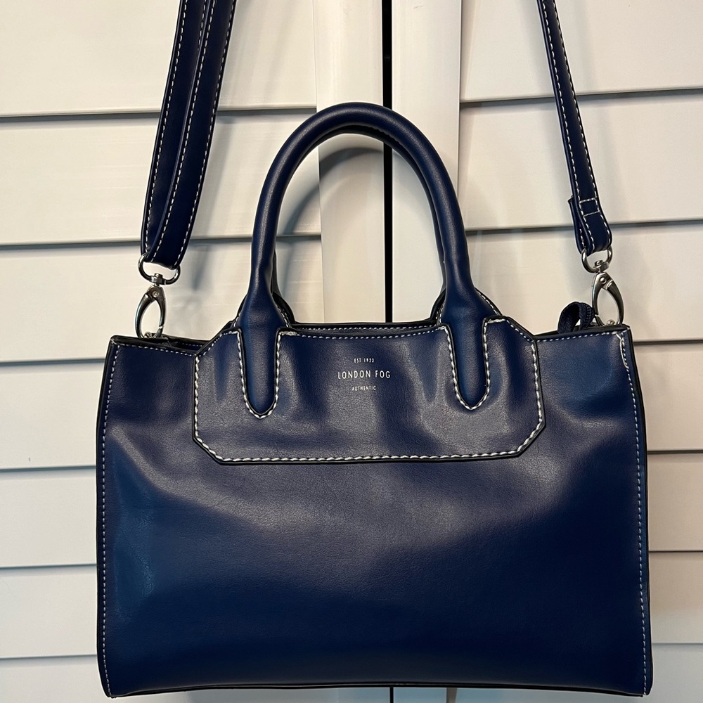 London Fog Navy Blue Crossbody Bag